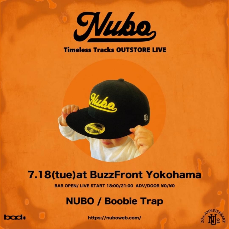 NUBO BEST ALBUM"Timeless Tracks"アウトストアライブを開催します！[7/18(火)横浜BuzzFront]1696009319