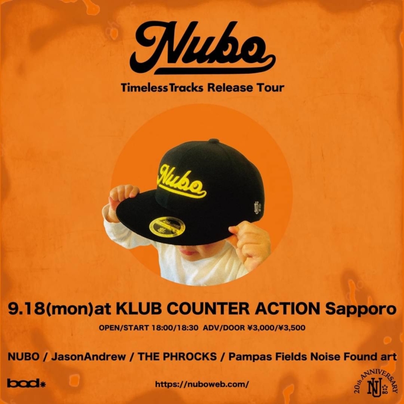 NUBO BEST ALBUM"Timeless Tracks"ReleaseTour 9/18札幌の詳細発表！1696010255